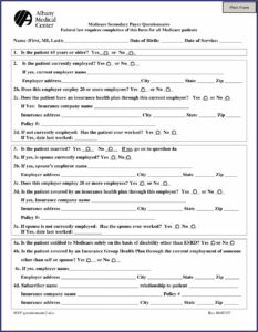 Medicare Msp Questionnaire Form