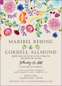 Mexican Flower Invitation Template