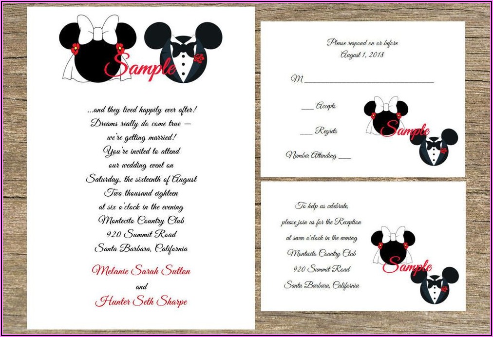 Free Mickey And Minnie Invitation Templates Invitations Resume 