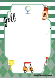 Mini Golf Birthday Invitation Templates