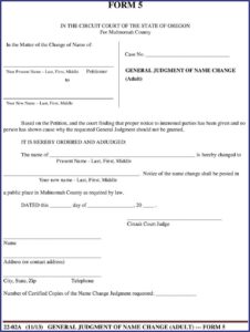 Multnomah County Divorce Filing