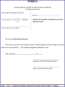 Multnomah County Divorce Forms