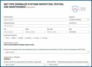 Nfpa 25 Inspection Forms Pdf