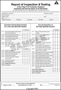 Nfpa 25 Sprinkler Inspection Forms