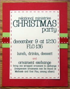 Office Holiday Lunch Invitation Wording