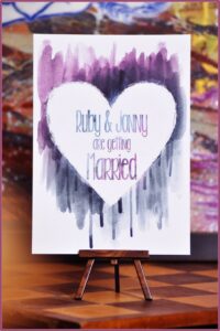 Ombre Watercolour Wedding Invitations