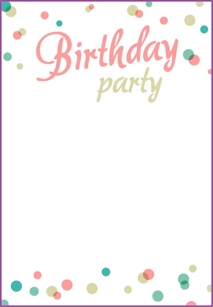 Online Birthday Invitation Card Maker Free Printable
