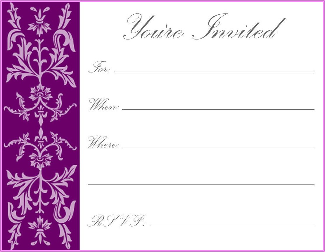 Online Birthday Invitation Templates Free