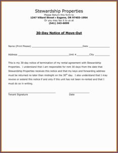 Oregon 90 Day Notice To Vacate Form