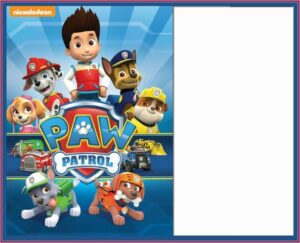 Paw Patrol Birthday Invitation Card Maker