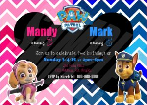 Paw Patrol Birthday Invitation Designs