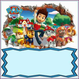 Paw Patrol Invitation Card Template