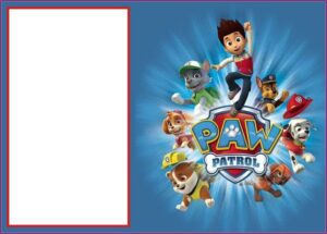 Paw Patrol Party Invitation Template