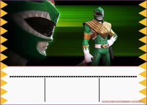 Power Ranger Ninja Steel Invitations Template