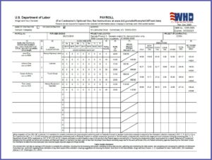 Prevailing Wage Certified Payroll Form Ohio