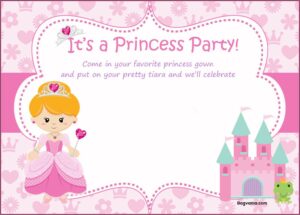 Printable Princess Birthday Invitations