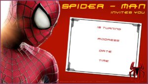 Printable Spiderman Birthday Invitations