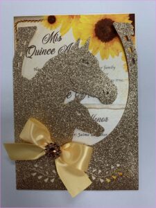 Red And Gold Quince Invitations