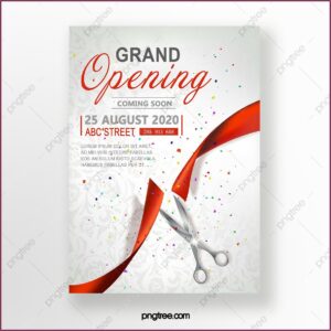 Ribbon Cutting Invitation Template