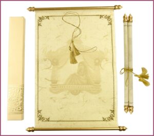 Scroll Sweet 16 Invitations