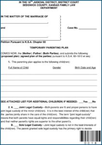 Sedgwick County Divorce Forms