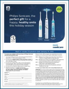 Sonicare Toothbrush Rebate Form