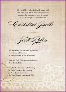 Spanish Wedding Invitation Templates