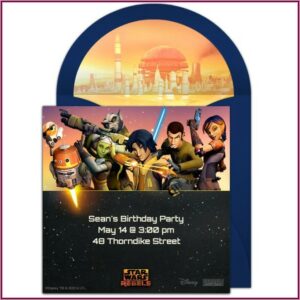Star Wars Online Invitations Free