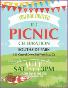 Summer Picnic Invitation Template Free