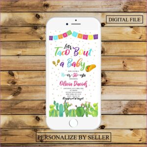 Taco Bout A Baby Gender Reveal Invitations
