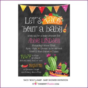 Taco Bout A Baby Invitation Template Free