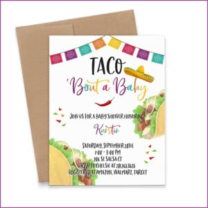 Taco Bout A Baby Invitations