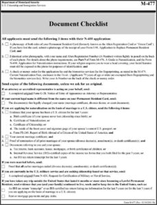 Uscis Form N 400 Document Checklist