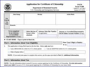 Uscis N400 Printable Form