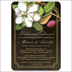 Vintage Rehearsal Dinner Invitations