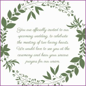 Wedding Invitation Text Message In English For Whatsapp