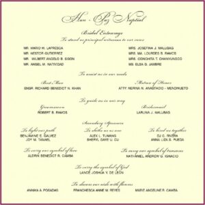 Wedding Invitation Wordings Philippines
