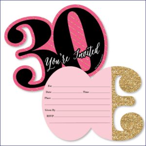 30th Birthday Invitations Black And Gold