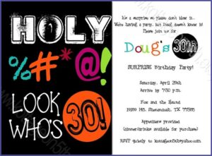 40th Birthday Invite Wording For Him