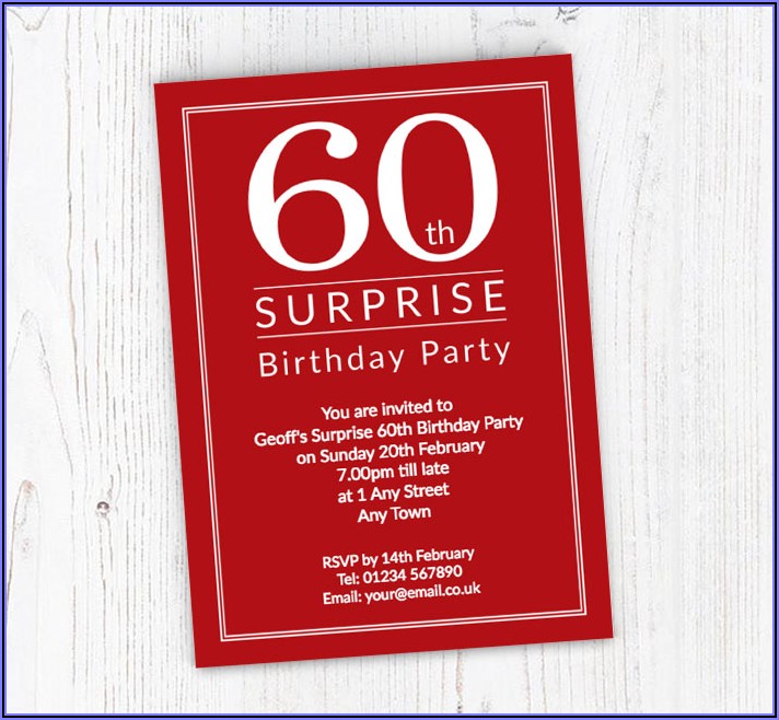 60th Birthday Invitations Online