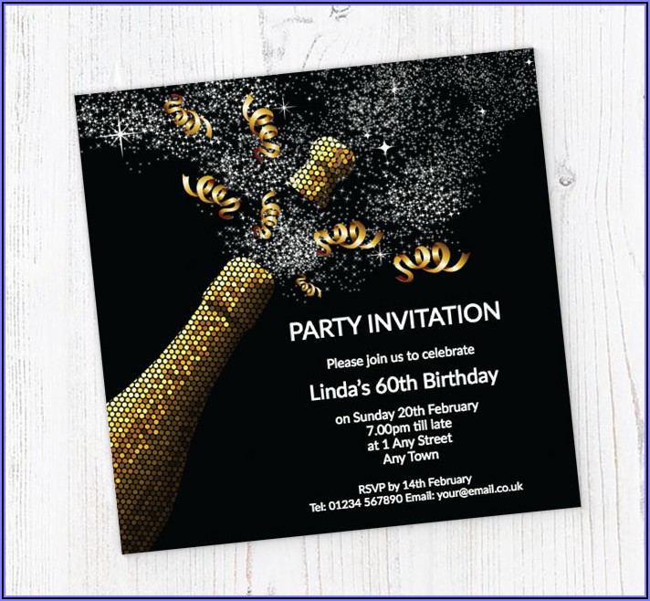 60th Birthday Online Invitations