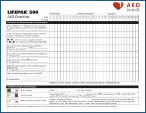 Aed Daily Checklist Forms