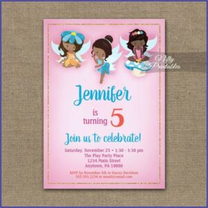 African American Birthday Invitations