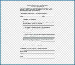 Apartment Lease Agreement Template