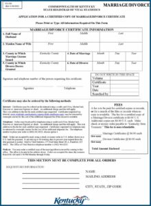 Application Form For Divorce