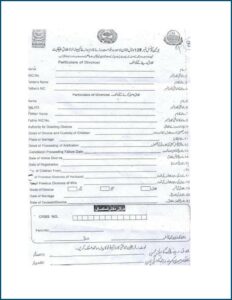 Application Form For Divorce Certificate