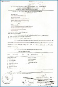 Application Form For Divorce In India