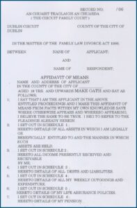 Application Form For Divorce In Ireland