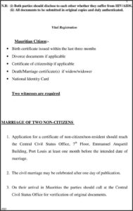 Application Form For Divorce In Mauritius