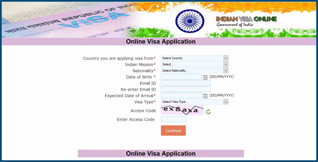 Apply For Indian Visa Online